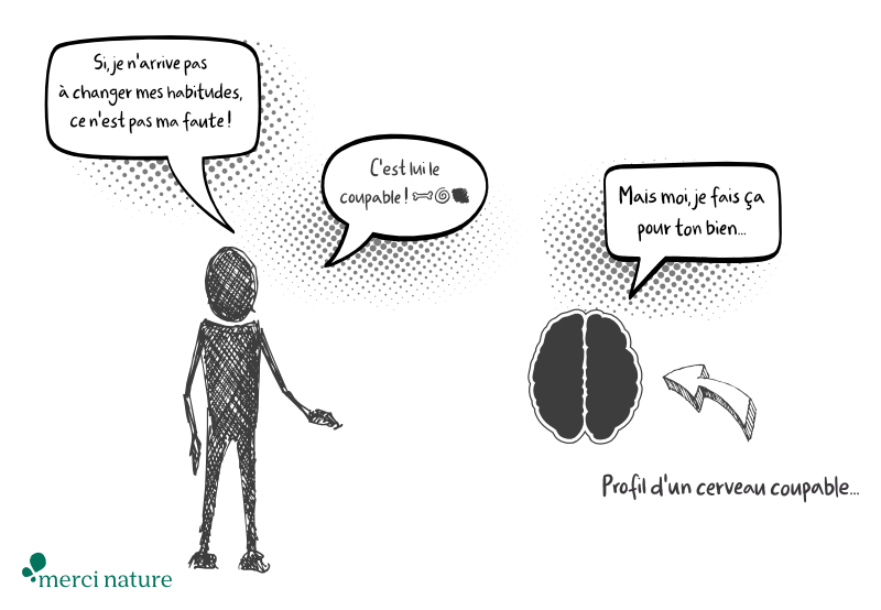 Le cerveau est le principal frein au changement de vie, en rendant très difficile le changement d’habitudes. Le cerveau est un frein pour changer ses habitudes.