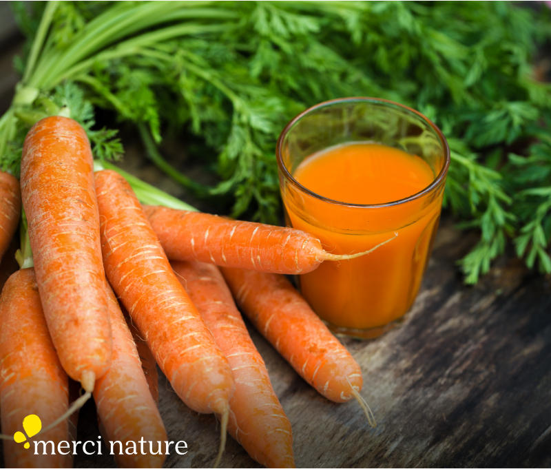 recette jus de carottes et fanes